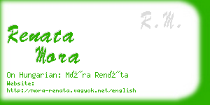 renata mora business card